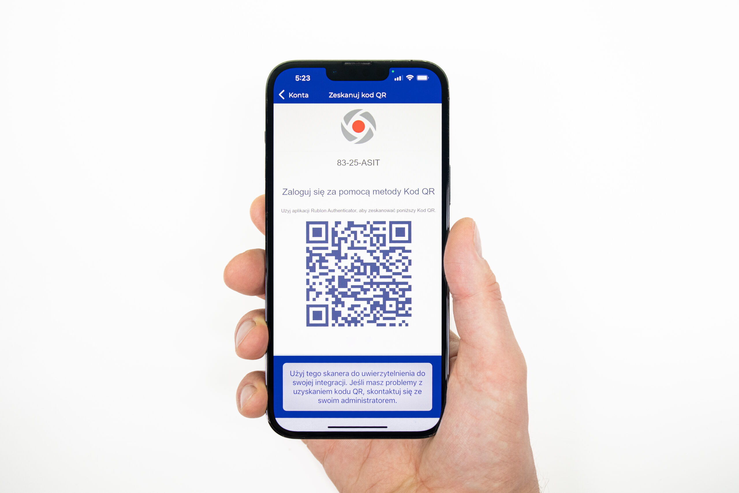 Metoda uwierzytelniania Kod QR w platformie Rublon MFA