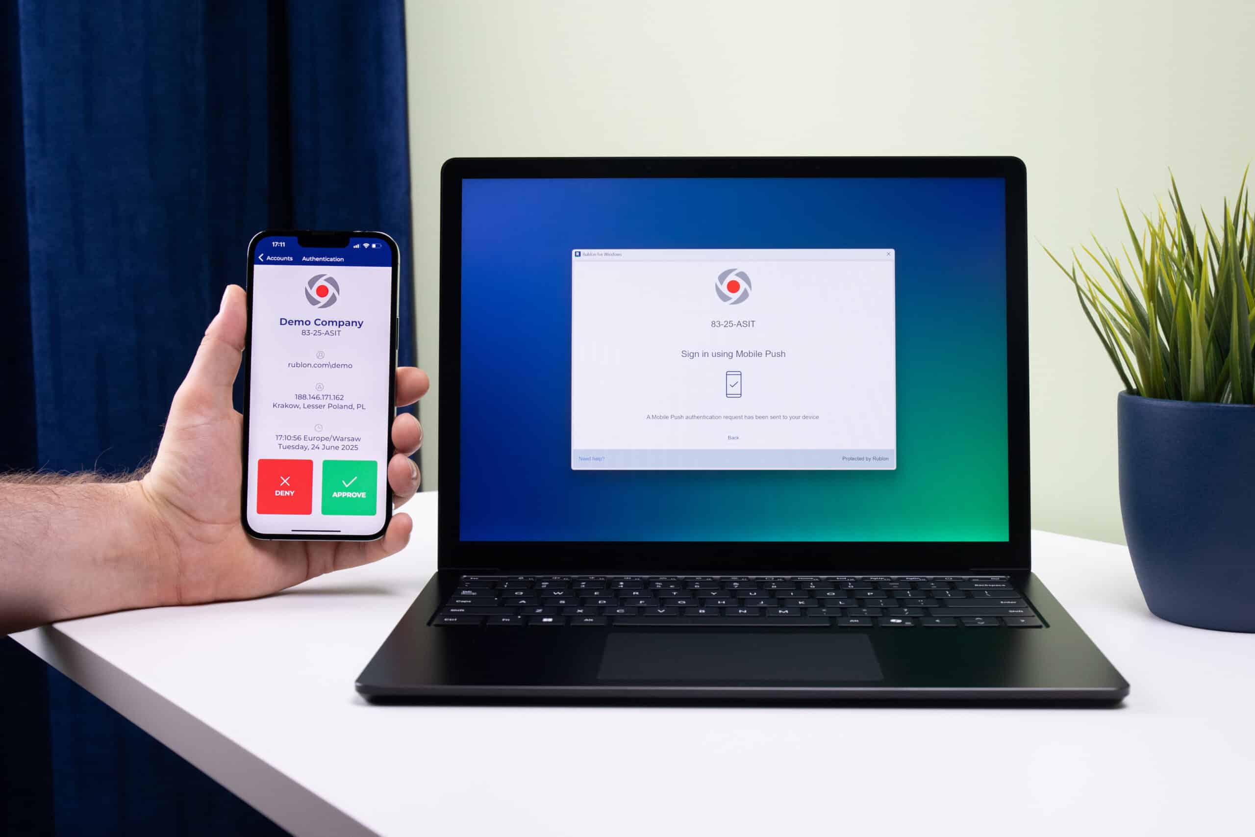 Rublon's Mobile Push authentication method