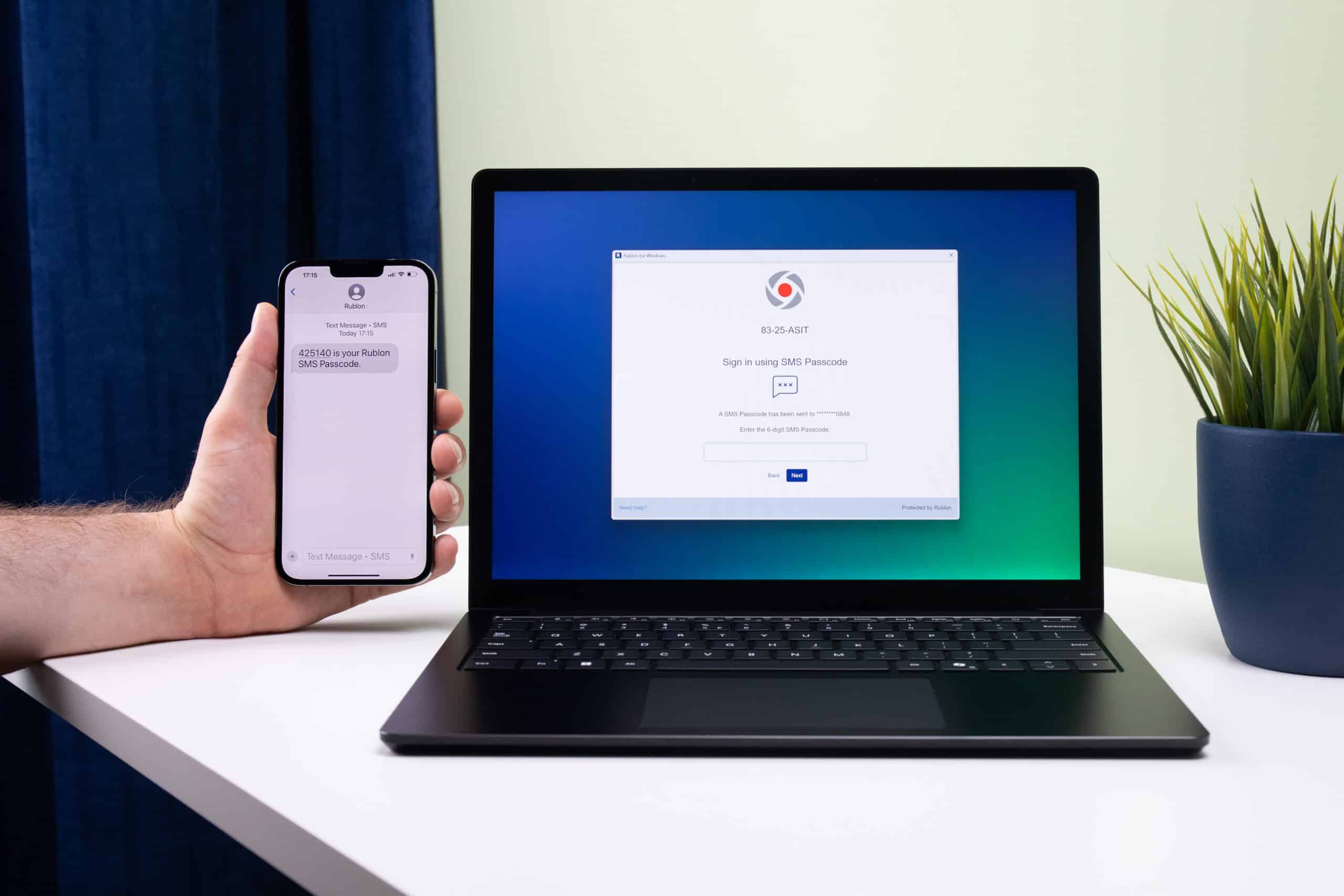 Rublon's SMS Passcode authentication method