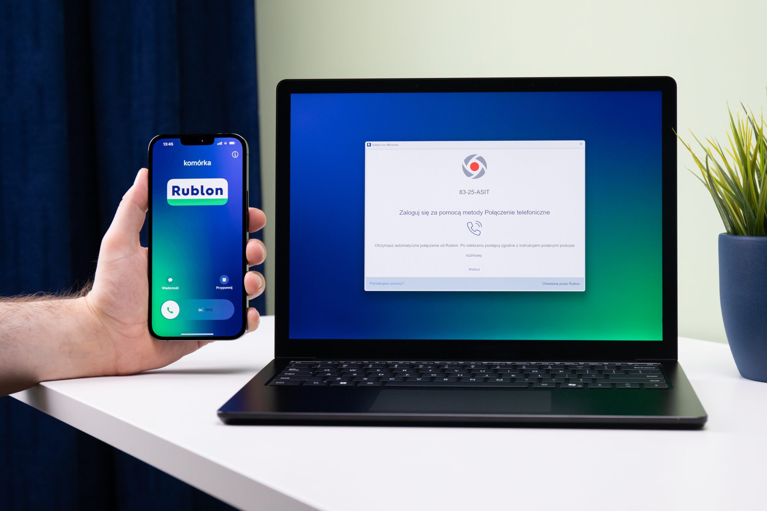 Metoda uwierzytelniania Połączenie telefoniczne w platformie Rublon MFA