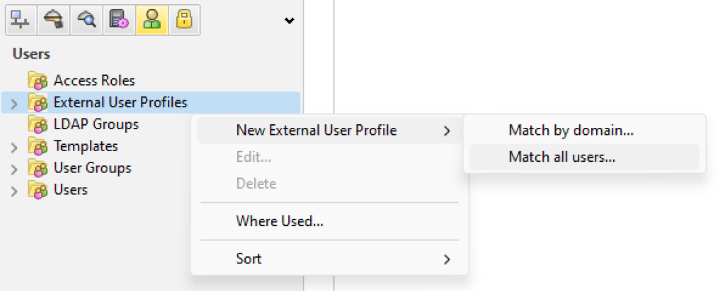 Image showing how to match all users in SmartDashboard