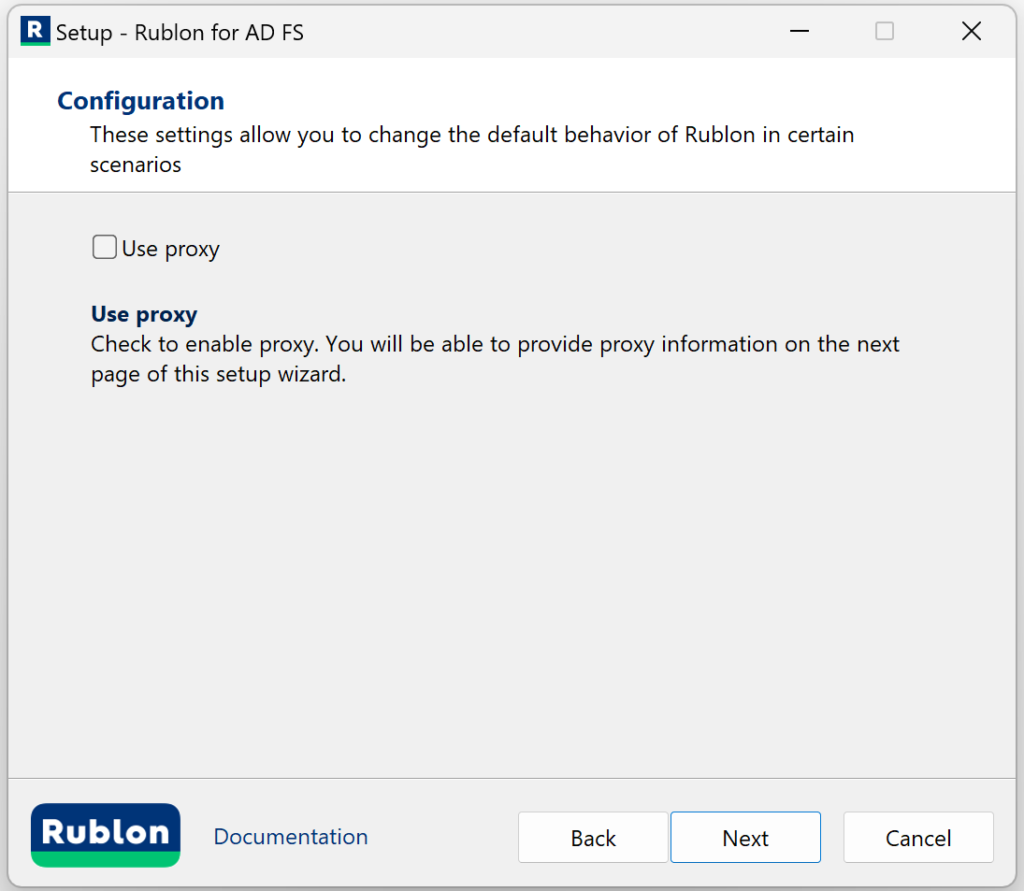 Image showing configuration of options during installation