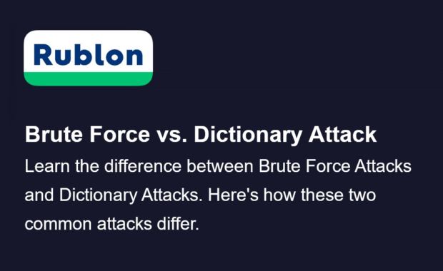 Brute Force Attack vs. Dictionary Attack