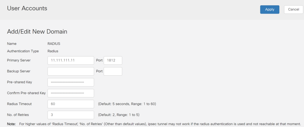 Image showing adding a new domain