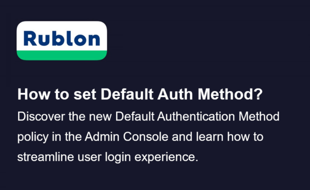 How to Set Default Authentication Method Policy?