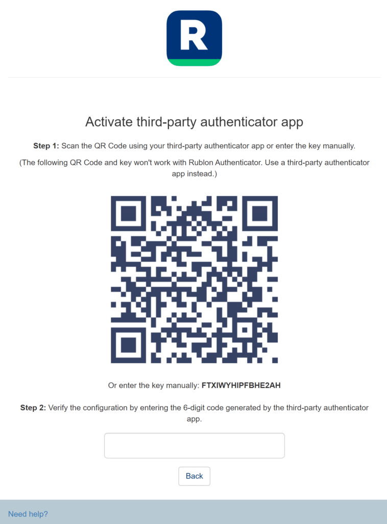 Image showing enrolling Google Authenticator for VPN 2FA