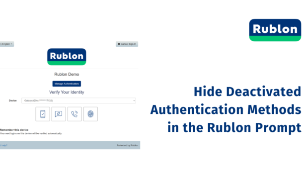 Hide Deactivated Authentication Methods in the Rublon Prompt