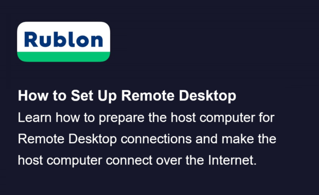 How to set up Remote Desktop