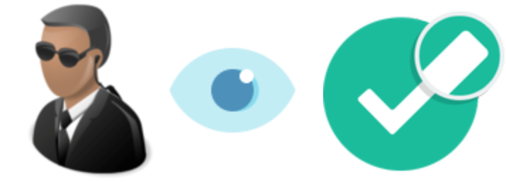 Image portraying retina scan authentication