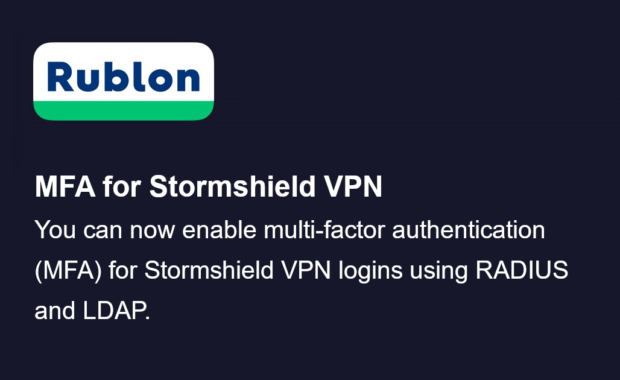 You Can Now Enable MFA for Stormshield VPN