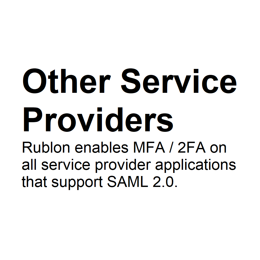Generic SAML Service Provider 2FA