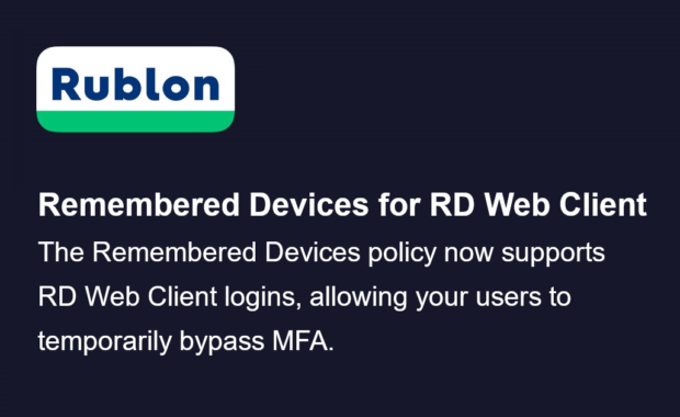 Bypass MFA With Remembered Devices for RD Web Client