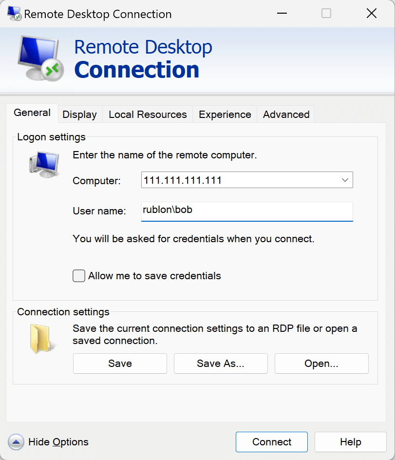 Image showing connecting to Remote Desktop (RDP) as the first part of MFA