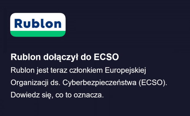 Rublon dołączył do Europejskiej Organizacji ds. Cyberbezpieczeństwa (ECSO)