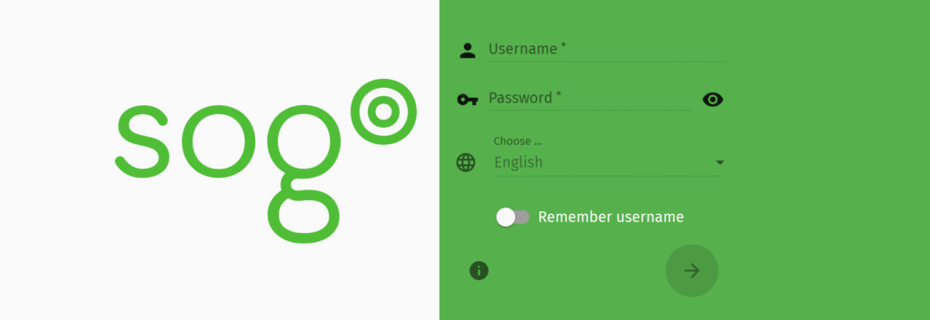 Image showing logging in to the SOGo