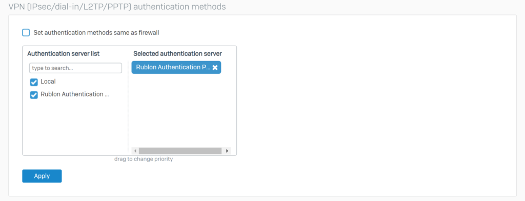 Image showing VPN (IPsec/dial-in/L2TP/PPTP) authentication methods