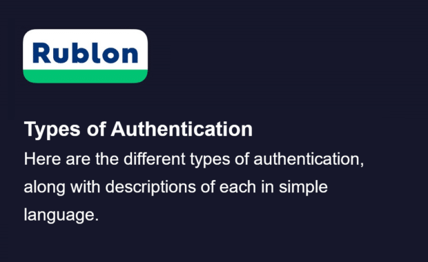 What are the different types of authentication