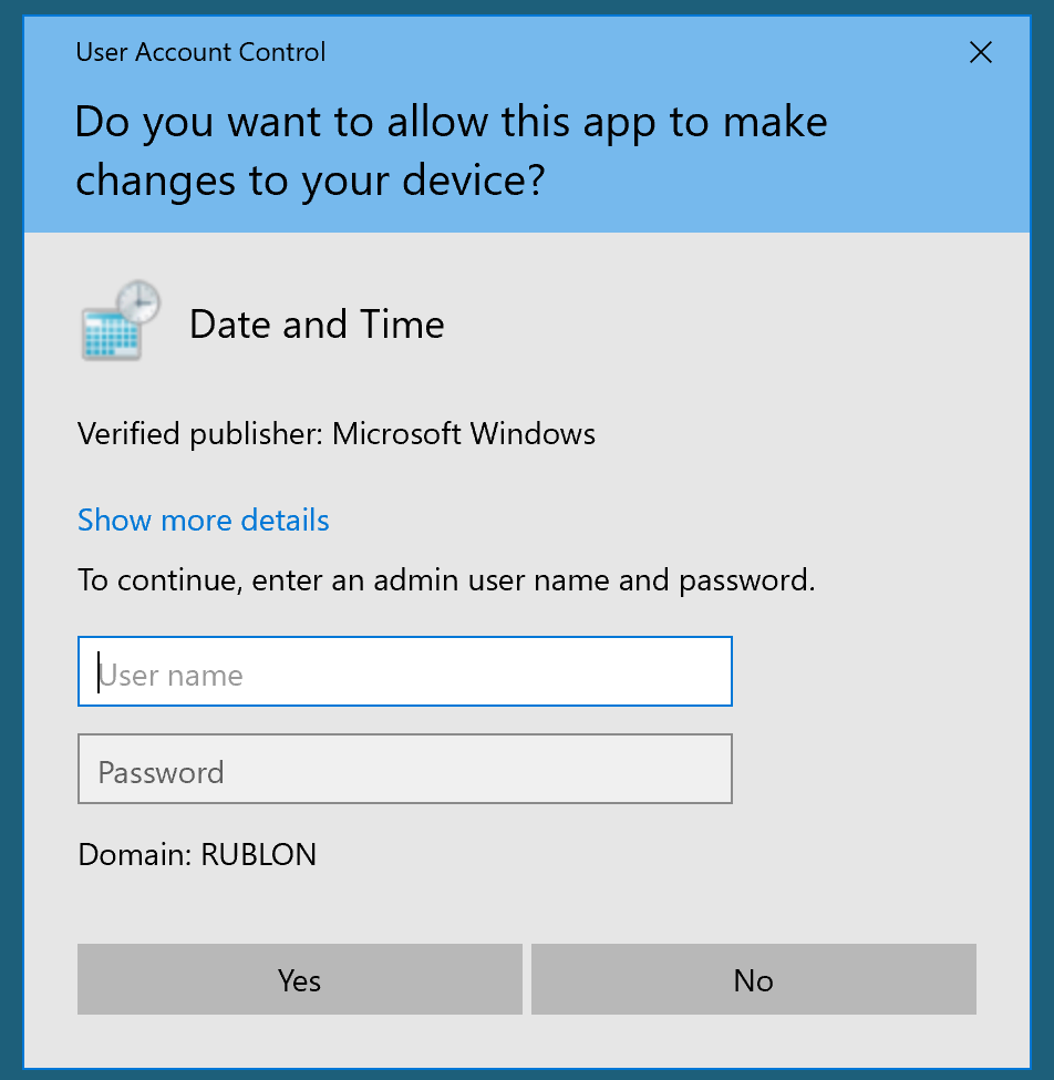 Image showing a User Account Control (UAC) prompt